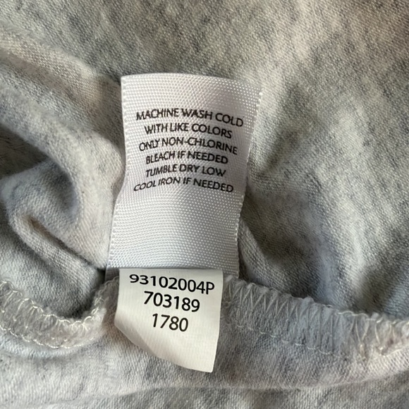 J Jill Cotton Knit Top with Satin Stitch Gray - Picture 7 of 10